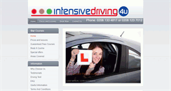 Desktop Screenshot of intensivedriving4u.co.uk